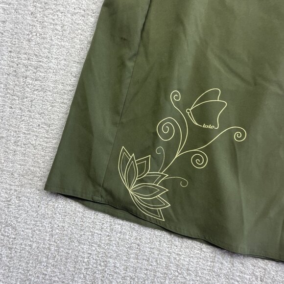 LOLE Sports Skirt Nylon Quick Dry / Water resistant Sz 10 Green Floral AOP - Picture 2 of 12